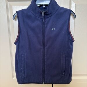Vineyard Vines Kids' Dark Blue Fleece Vest